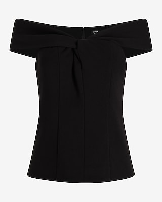 Off The Shoulder Twist Front Top | Express