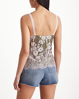 Floral Lace V-Neck Downtown Cami