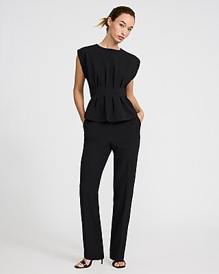 Crew Neck Cinched Waist Top - image 3