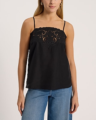 Embroidered Lace Cami