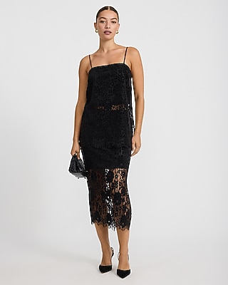Velvet Lace Square Neck Tunic Cami