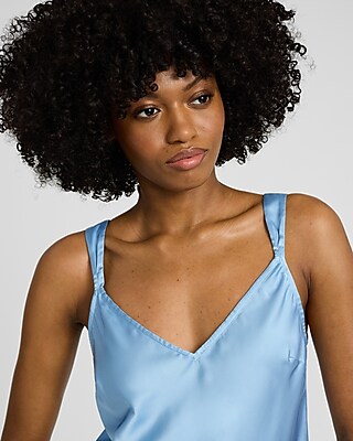 Satin V-Neck Tank