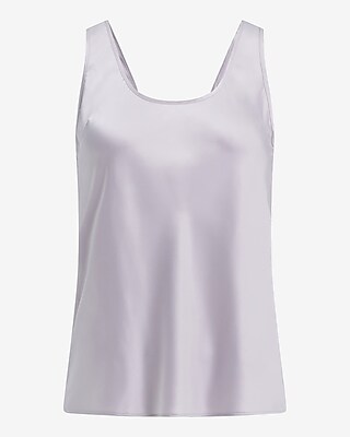 Satin Scoop Neck Tank