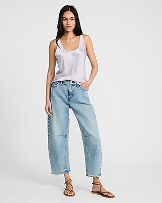 Satin Scoop Neck Tank