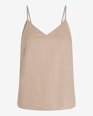 Linen-Blend V-Neck Downtown Cami