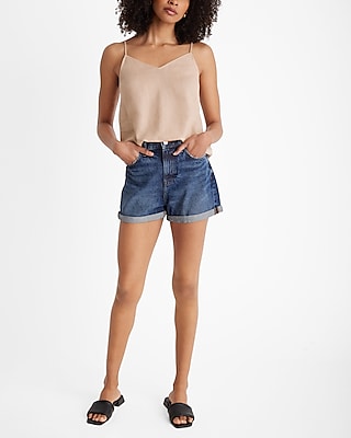 Linen-Blend V-Neck Downtown Cami