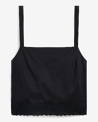 Lace Trim Square Neck Tank - thumbnail 8