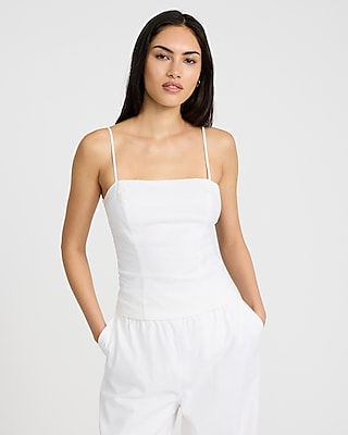 Polka Dot V-neck Downtown Cami | Express