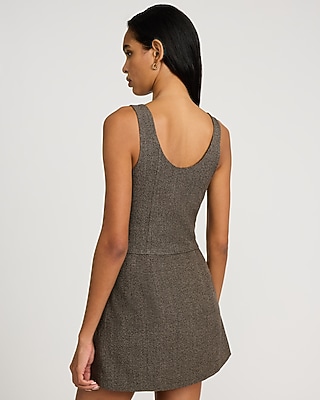 Mini Houndstooth Scoop Neck Tank