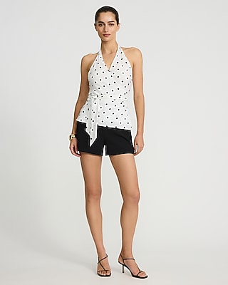 Halter V-Neck Side Tie Tank