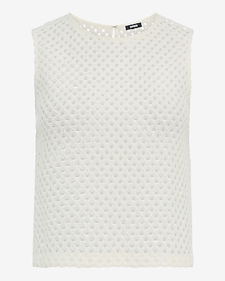 Crochet Crew Neck Tank