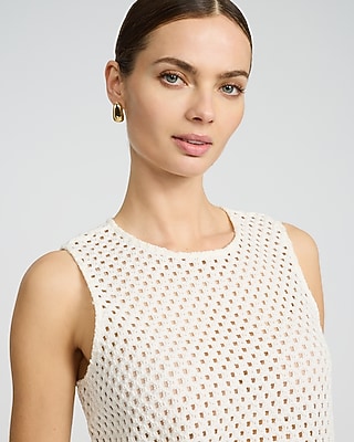 Crochet Crew Neck Tank