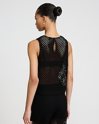 Crochet Crew Neck Tank