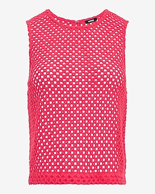 Crochet Crew Neck Tank