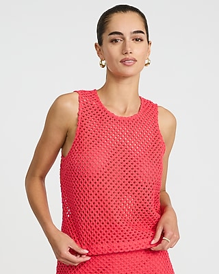 Crochet Crew Neck Tank