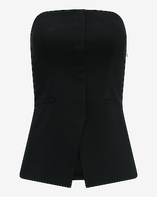 Stretch Cotton Cutaway Tailored Tube Top