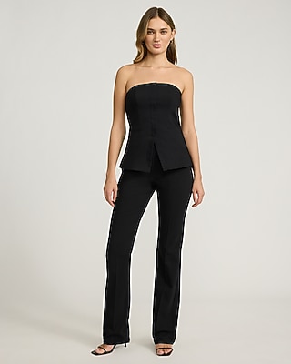 Stretch Cotton Cutaway Tailored Tube Top