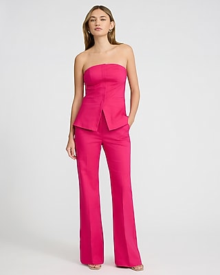 Stretch Cotton Cutaway Tailored Tube Top