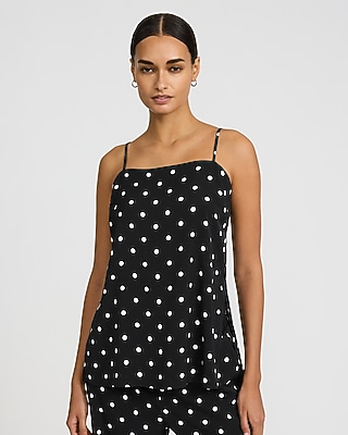 Polka Dot V-neck Downtown Cami | Express