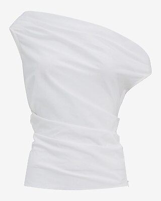 Asymmetrical Off The Shoulder Draped Top