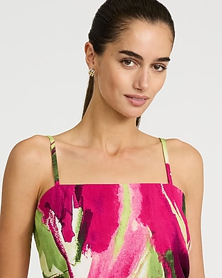 Textured Square Neck Cropped Cami - image 3