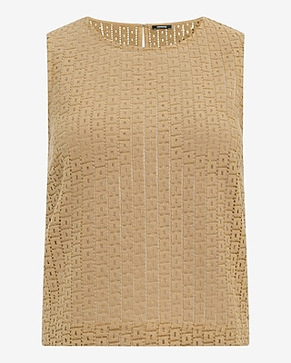 Crochet Crew Neck Tank