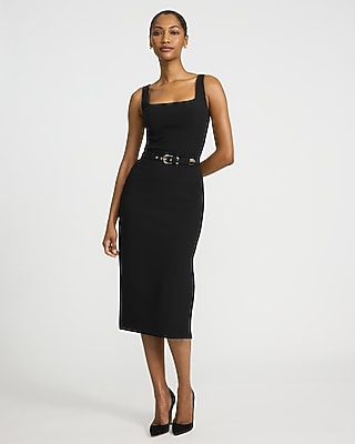 Studio Stretch Twill Square Neck Tailored Tank