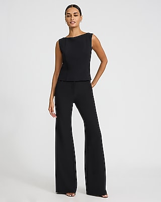 Studio Stretch Twill Boat Neck Tank