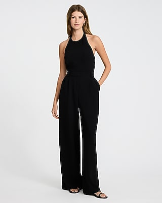 Signature Crepe Tailored Halter Top