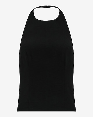 Signature Crepe Tailored Halter Top