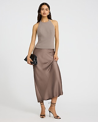 Tailored Halter Top Signature Crepe
