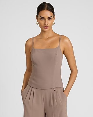 Luxe Stretch Square Neck Tailored Cami