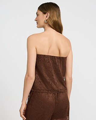 Strapless Flowy Lace Tube Top