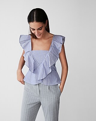 Ruffle Blouses and Dresses Spring Style Trends Fashion