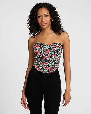 Ribbed Strapless Sweater Tube Top | Express