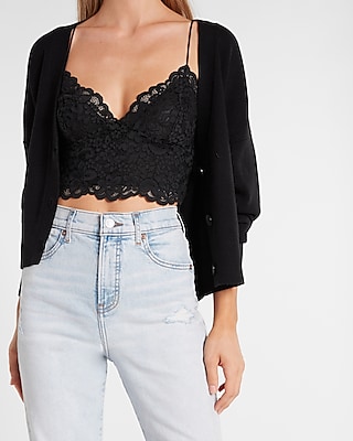 Allover Lace Cropped Cami