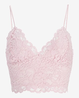 Allover Lace Cropped Cami