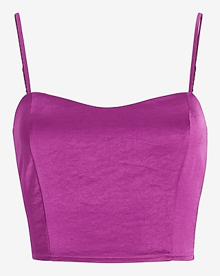 Satin Cropped Cami