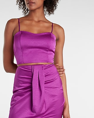 Satin Cropped Cami