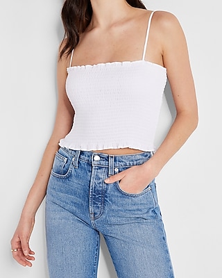 Smocked Cropped Cami