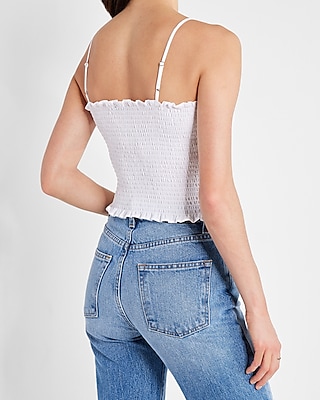 Smocked Cropped Cami