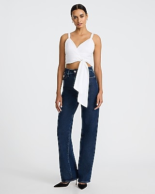 V-Neck Wrap Side Tie Cropped Cami - image 3