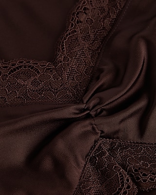 Satin Lace Trim Cami