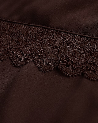 Satin Lace Trim Cami