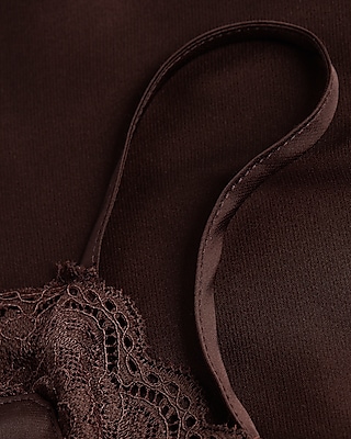 Satin Lace Trim Cami