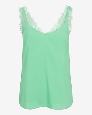 Satin Lace Strap V-Neck Downtown Cami