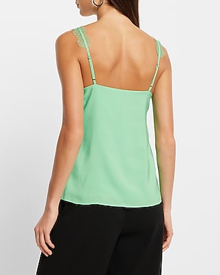 Satin Lace Strap V-Neck Downtown Cami