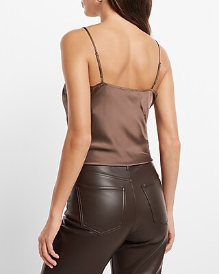 Satin Scoop Neck Downtown Cami