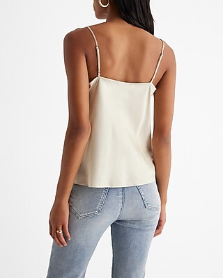 Satin Scoop Neck Downtown Cami