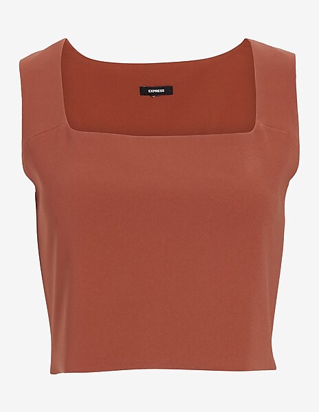 Square Neck Cropped Tank
